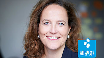 Anke Merz-Betz, Geschäftsführerin der Stiftung DEUTSCHLAND RUNDET AUF 