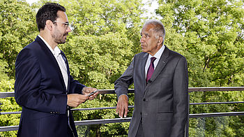 Prof. Latif im Gespräch mit Dr. Reisinger