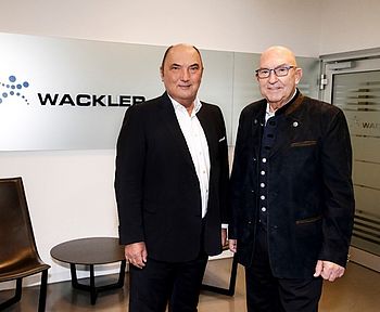 CEO/Vorstand Peter Blenke (links) und Aufsichtsratsvorsitzender der Wackler Holding SE, Friedrich P. Wackler.