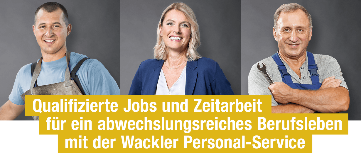 Personal-Service: Zeitarbeit & Personalvermittlung © Wackler Group jobs zeitarbeit, job personalvermittlung, Fachkraft, Hilfskraft