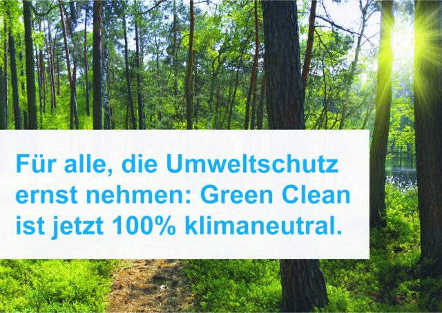 Green Clean: 100% klimaneutraler Reinigungsservice von Wackler